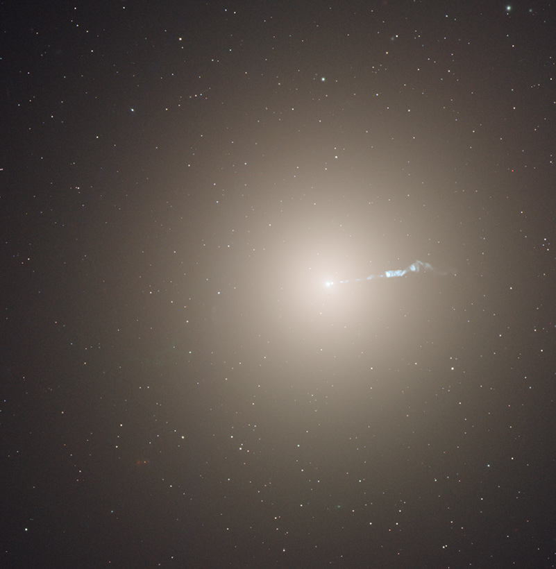 Jet from the supermassive black hole in the M87 galaxy