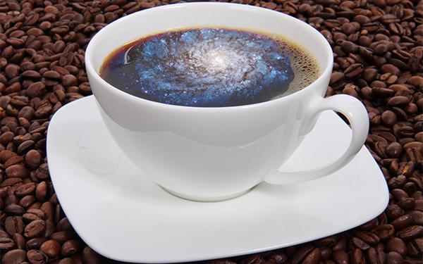 Galaxy in a coffee cup